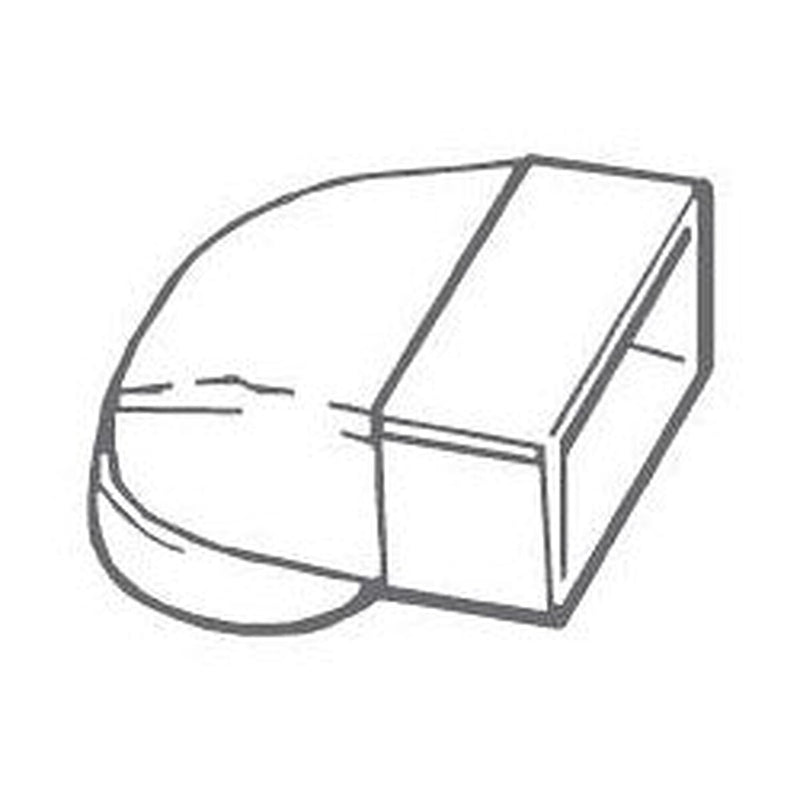 Manrose Elbow Female Round Connector 4"/100mm/110x54mm