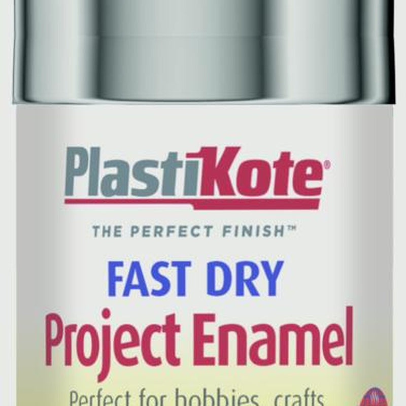 PlastiKote Fast Dry Enamel Aerosol Paint Chrome - 100ml