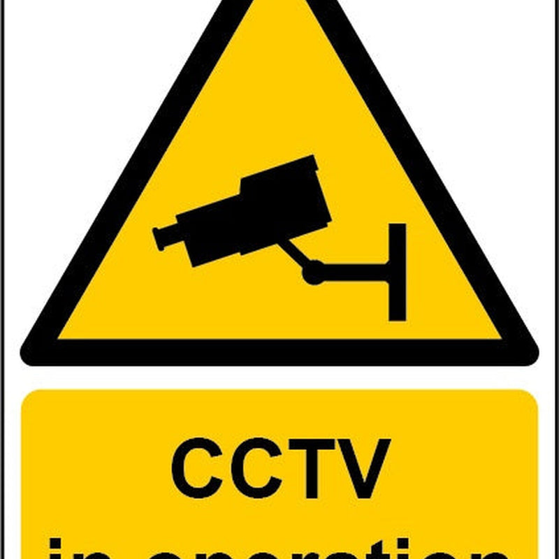 Smiths Architectural CCTV In Operation Sign 148mmx210mm