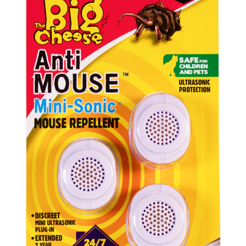 The Big Cheese Anti Mouse Mini Sonic Mouse Repellent 3 Pack