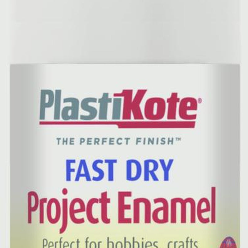 PlastiKote Fast Dry Enamel Aerosol Paint Gloss White - 100ml