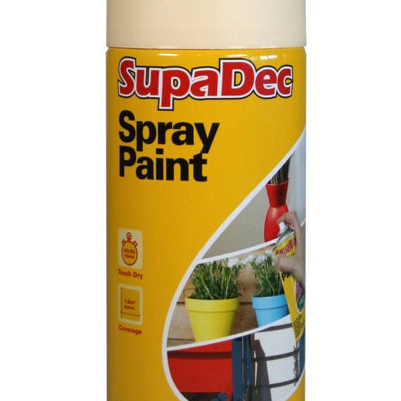 SupaDec Spray Paint 400ml Cream