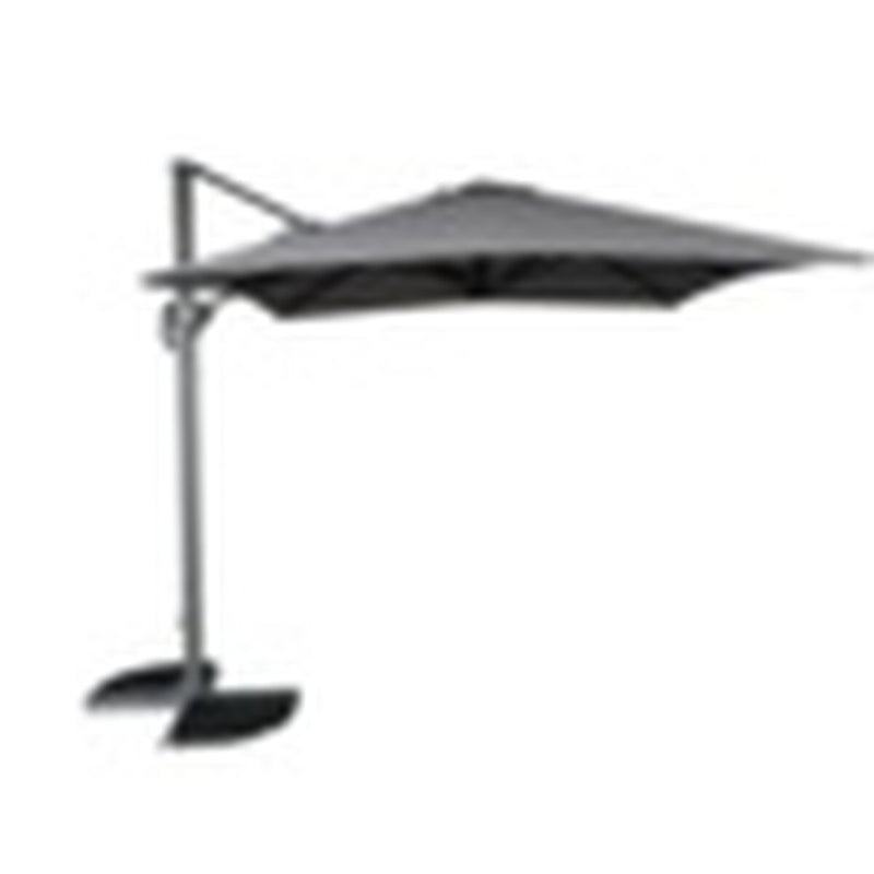 Pagoda 2.5 x 2.5m Deluxe Overhanging Square Parasol Grey