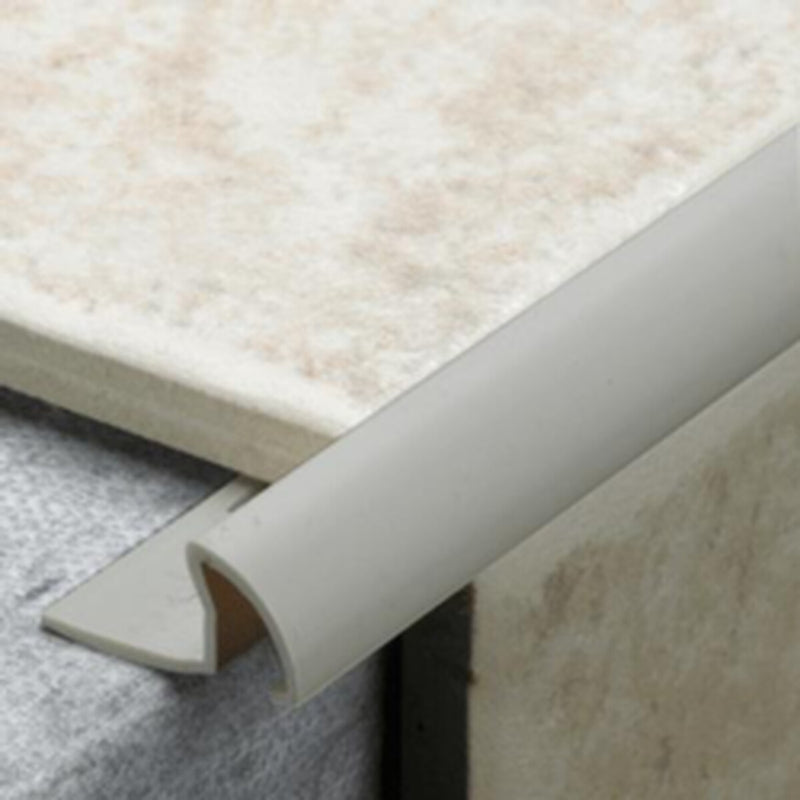 Tile Rite Grey PVC Tile Trim 9.5mm x 2.44m