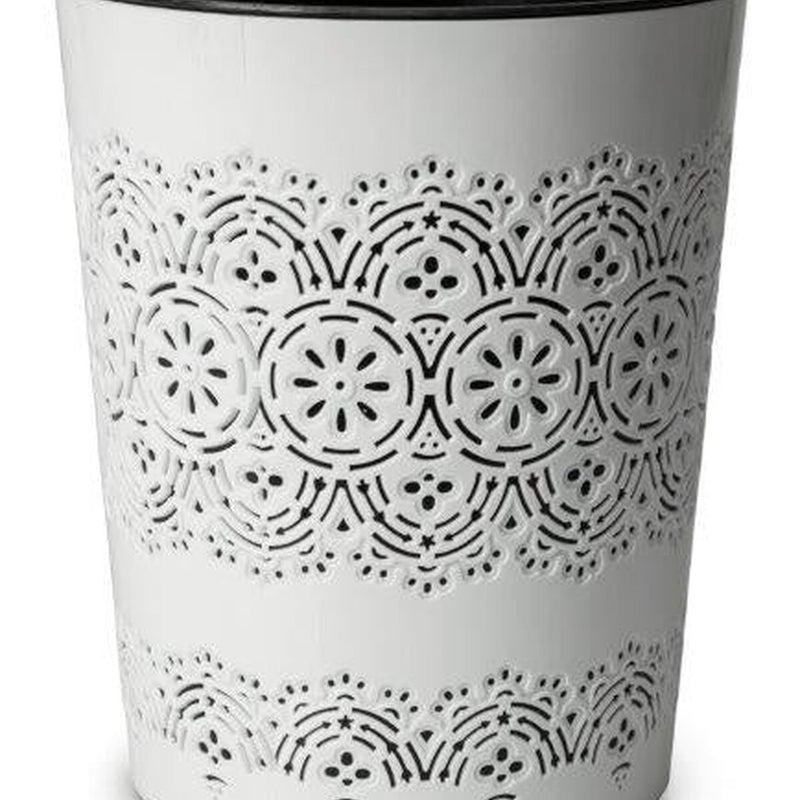 Blue Canyon Flora Waste Bin White