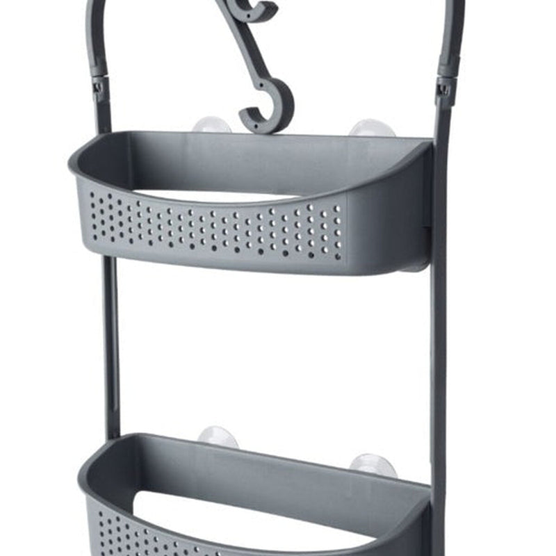 Blue Canyon Double Hanging Shower Caddy Grey