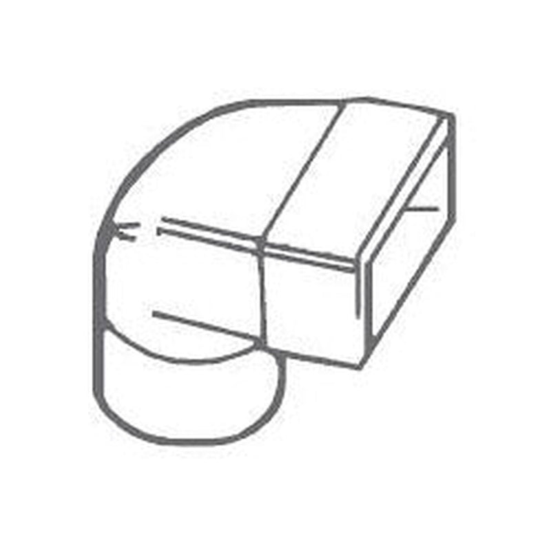 Manrose Elbow Male Connector 100mm