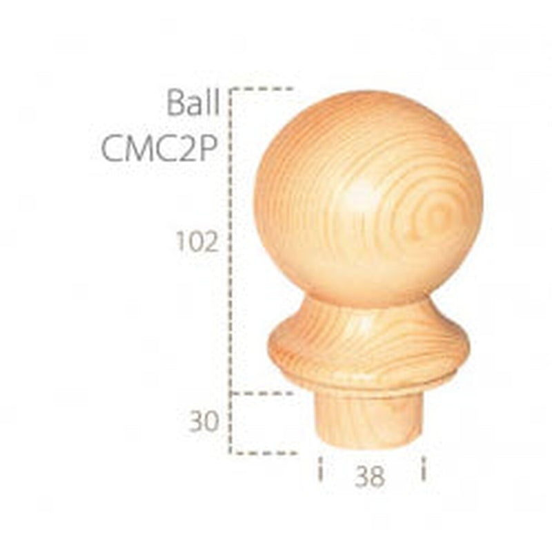 Cheshire Mouldings Pine Ball Cap