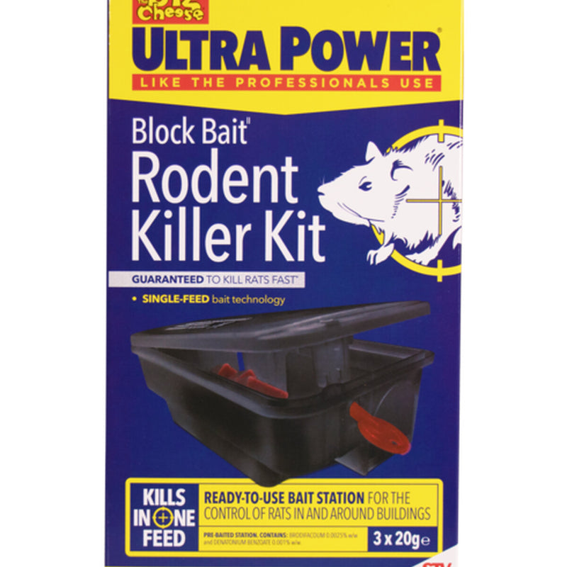 The Big Cheese Ultra Power Block Bait Rodent Killer Kit