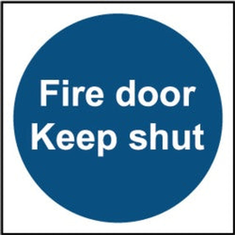 Smiths Architectural Fire Door Keep Sign 100mmx100mm