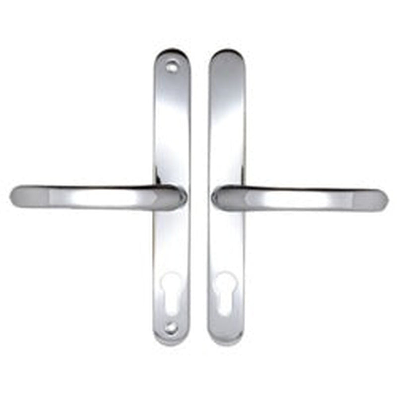 Securit Upvc Sprung Door Handle 70 PZ (Pair) 215mm Polished Chrome