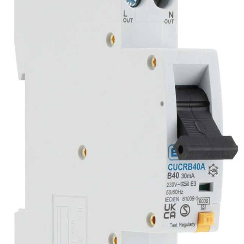 BG Compact RCBO Type 1 B Curve 40a