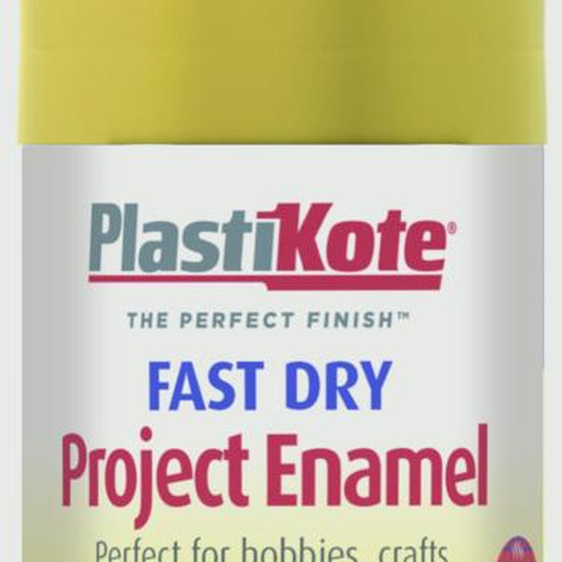 PlastiKote Fast Dry Enamel Aerosol Paint Buttercup Yellow -100ml