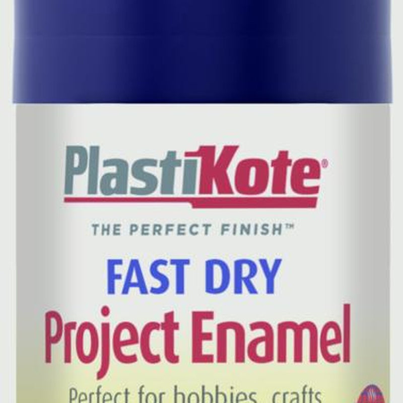 PlastiKote Fast Dry Enamel Aerosol Paint Metallic Blue - 100ml