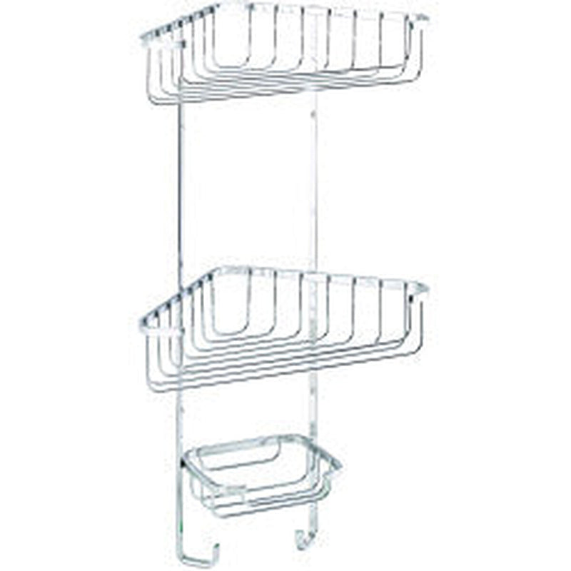 Croydex Corner Basket Three Tier 490 x 275 x 165mm