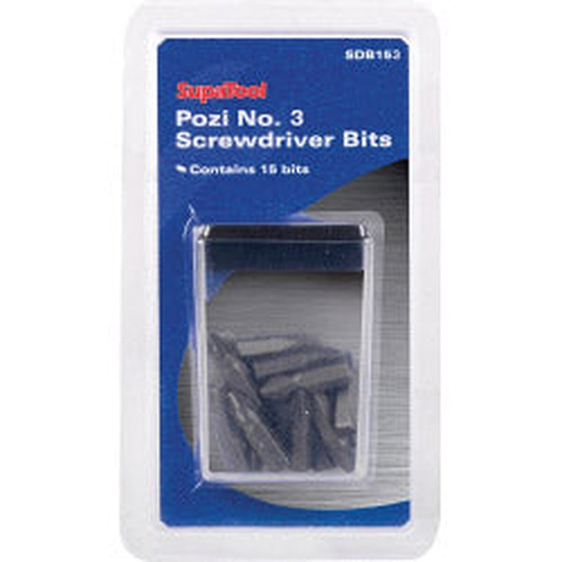 SupaTool Pozi No.3 Screwdriver Bits