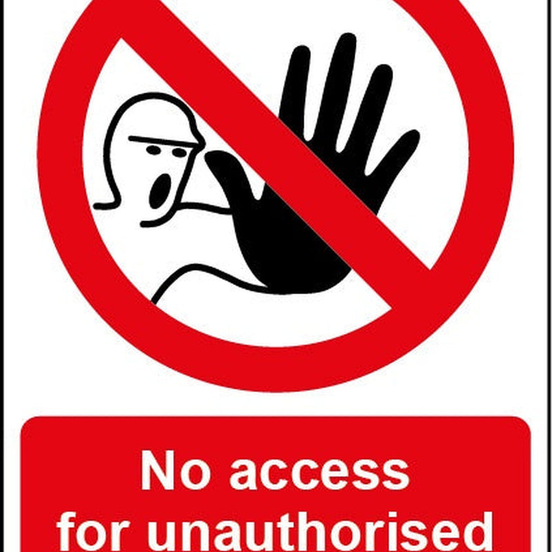 Smiths Architectural No Access Sign 148mmx210mm