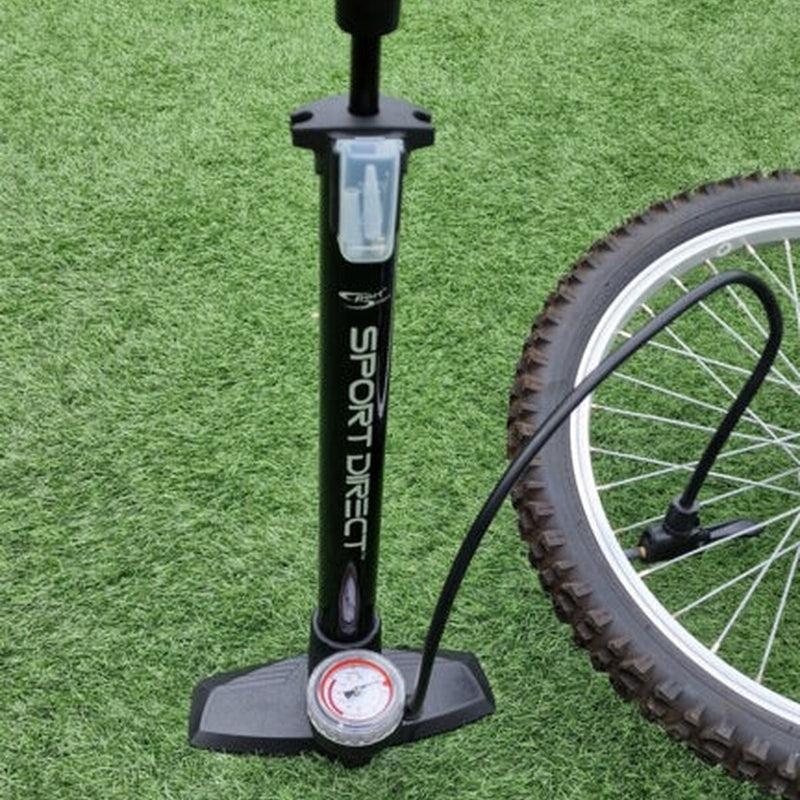 Sport Direct Steel Track Pump & Gauge