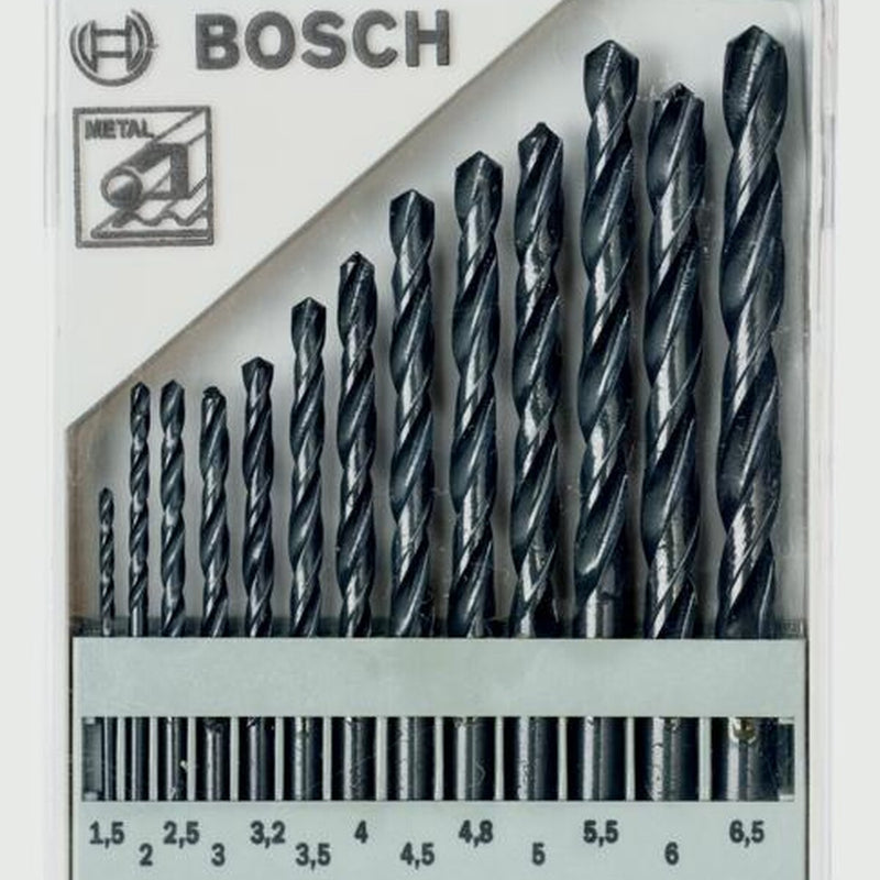 Bosch Metal Drill Bit Set HSS-R DN338 13 Piece