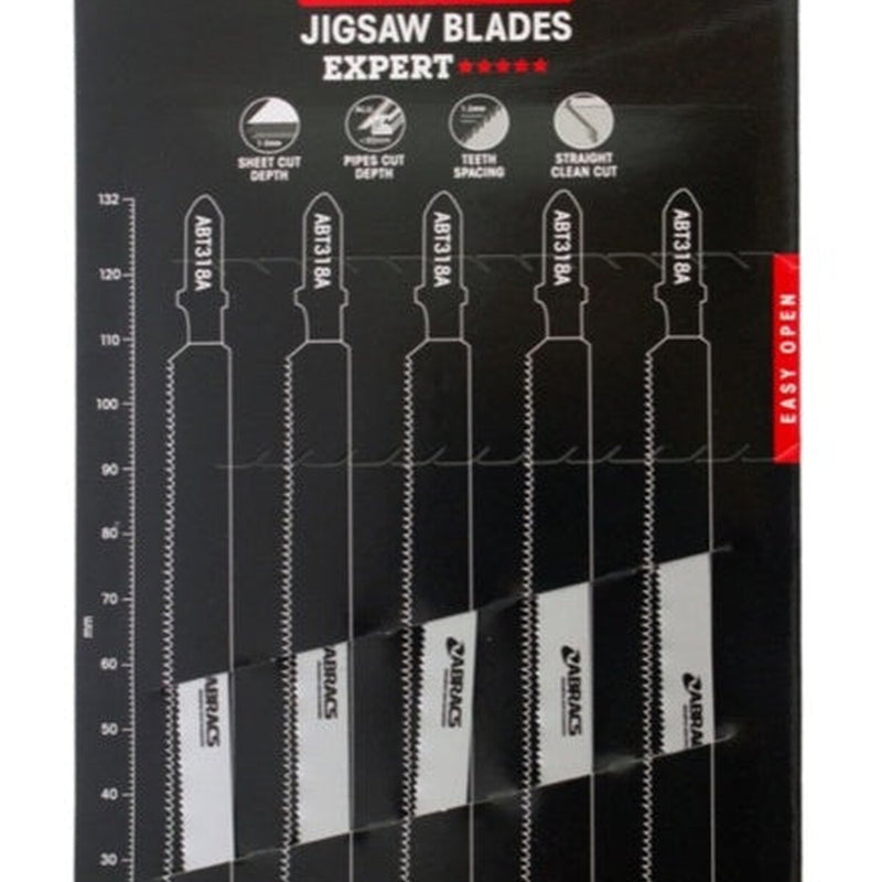 Abracs Jigsaw Blade For Metal Pack 5 132mm