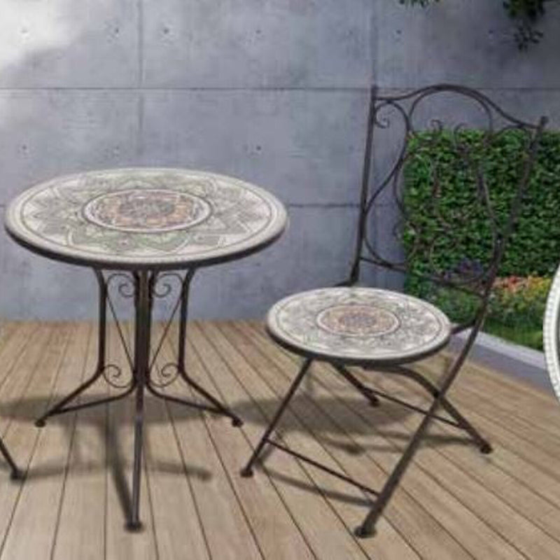 Pagoda Ceramic Bistro Set Sage