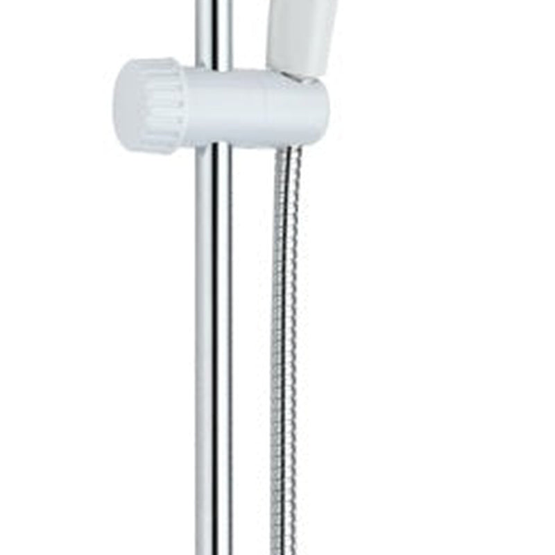 Blue Canyon White Shower Rail Set 60cm