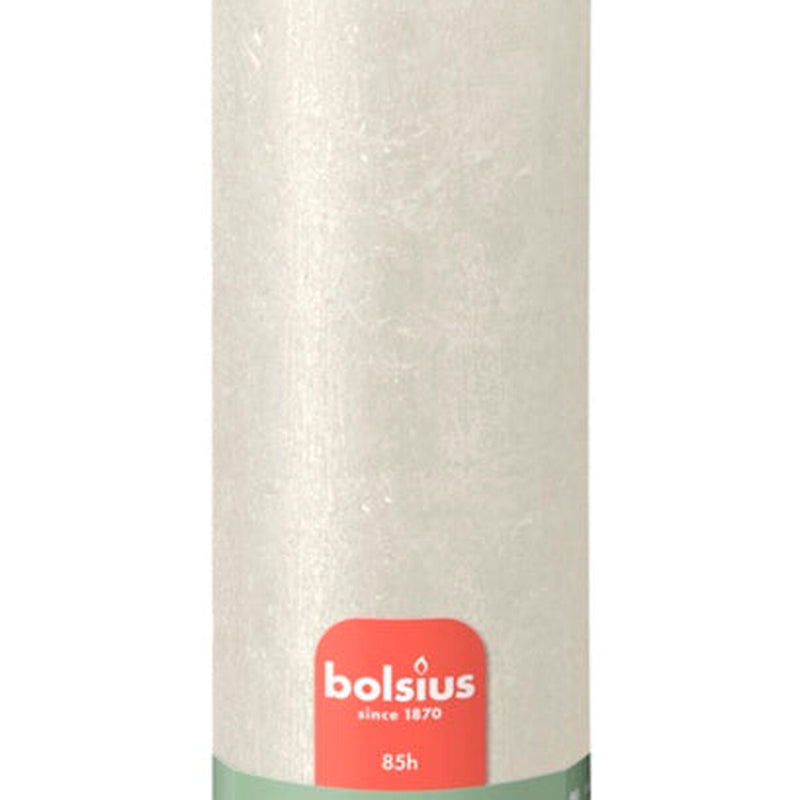 Bolsius Pillar Candle Shimmer Ivory 190mm x 68mm