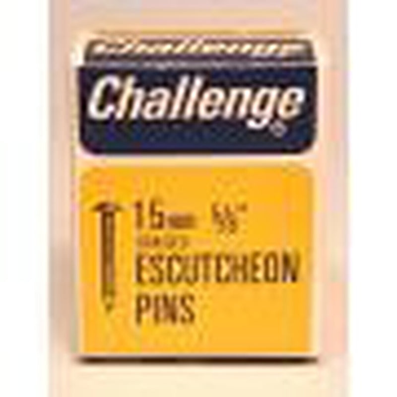 Challenge Escutcheon Pins - Brass Plated (Box Pack) 15mm