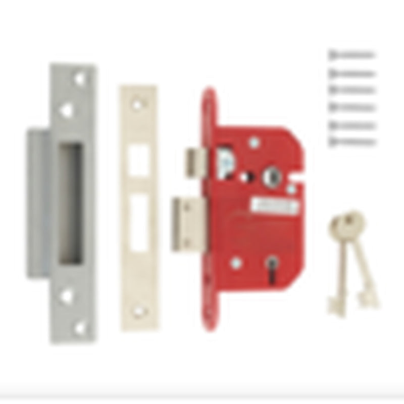 Era Fortress Mortice Sashlock Brass 76mm