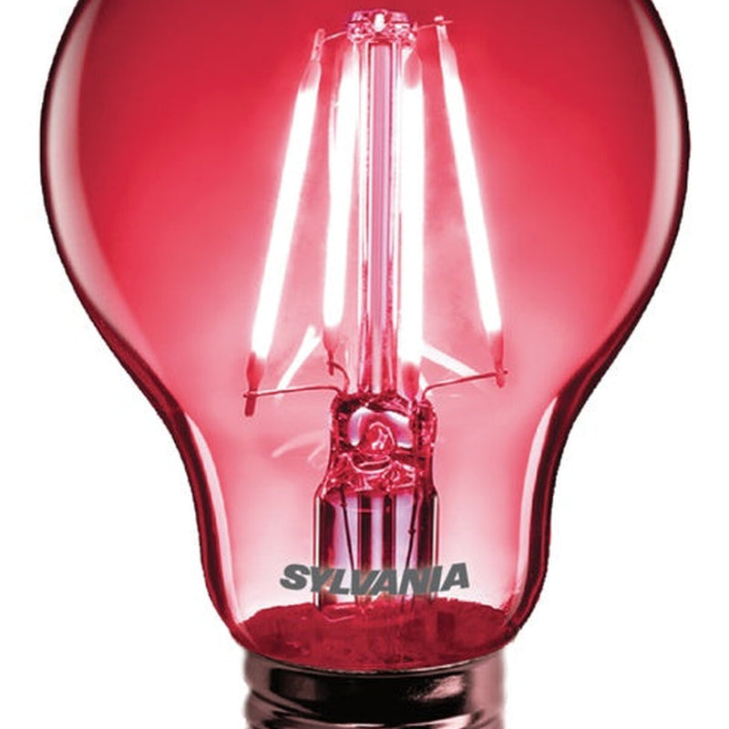 Sylvania Toledo Chroma GLS Lamp A60 Red E27 ES