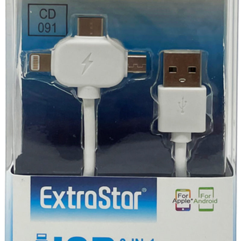 Extrastar 3 in 1 USB Data Charging Cable