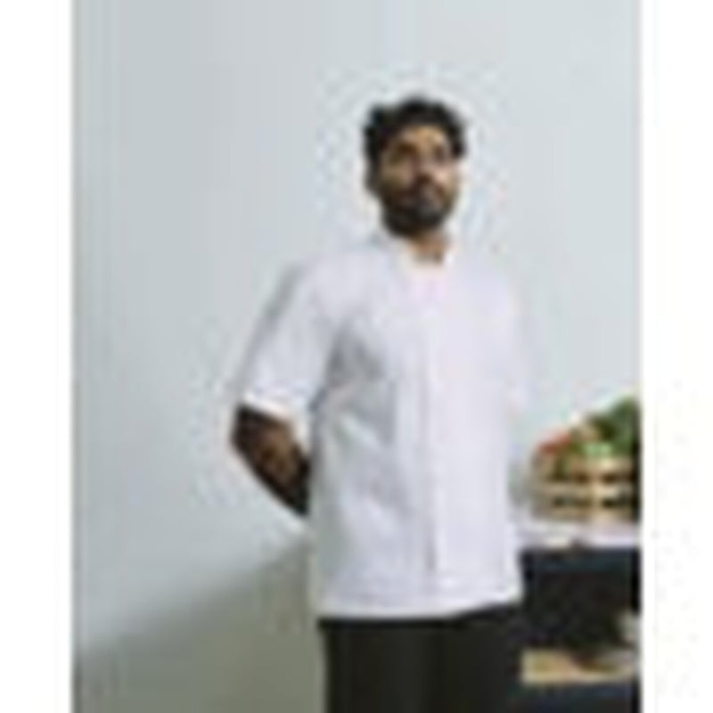 Dennys Short Sleeve Chef's Jacket White L