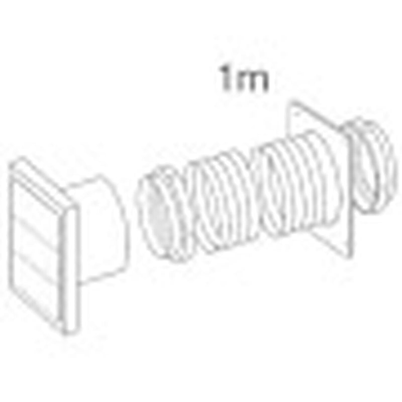 Manrose Gravity Grill 4" Grey