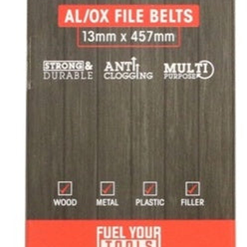 Abracs AL/OX File Belts 13mm x 457mm Pack 5 120 Grit