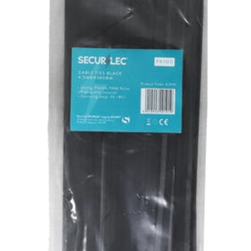 Securlec Cable Ties 4.5mm x 380mm - Black