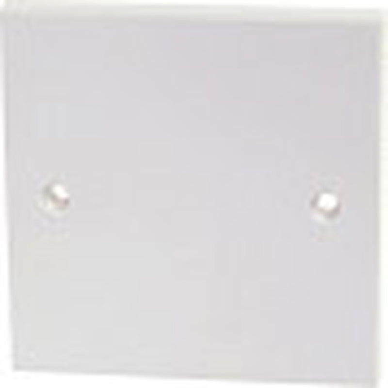 Securlec 1 Gang Blank Plate Square Edge