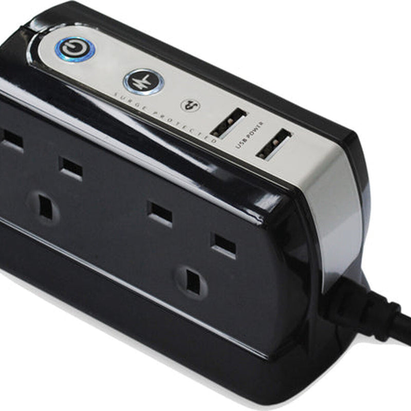 Masterplug USB Plug In 4 Gang Socket