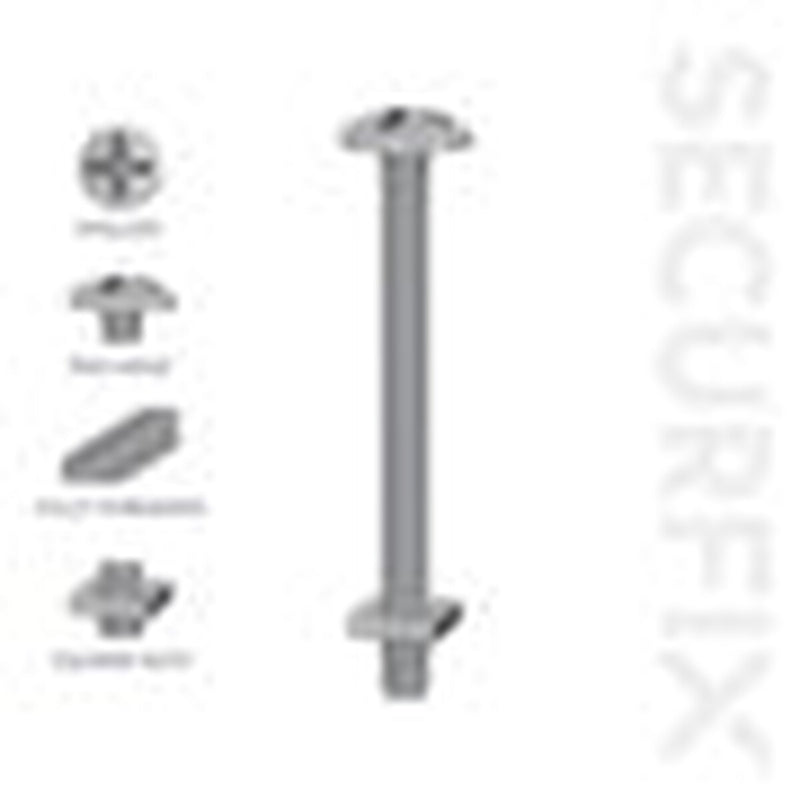 Securfix Roofing Bolts With Nuts M6 x 1 3/16"-M6 x 30mm | Pack of 100