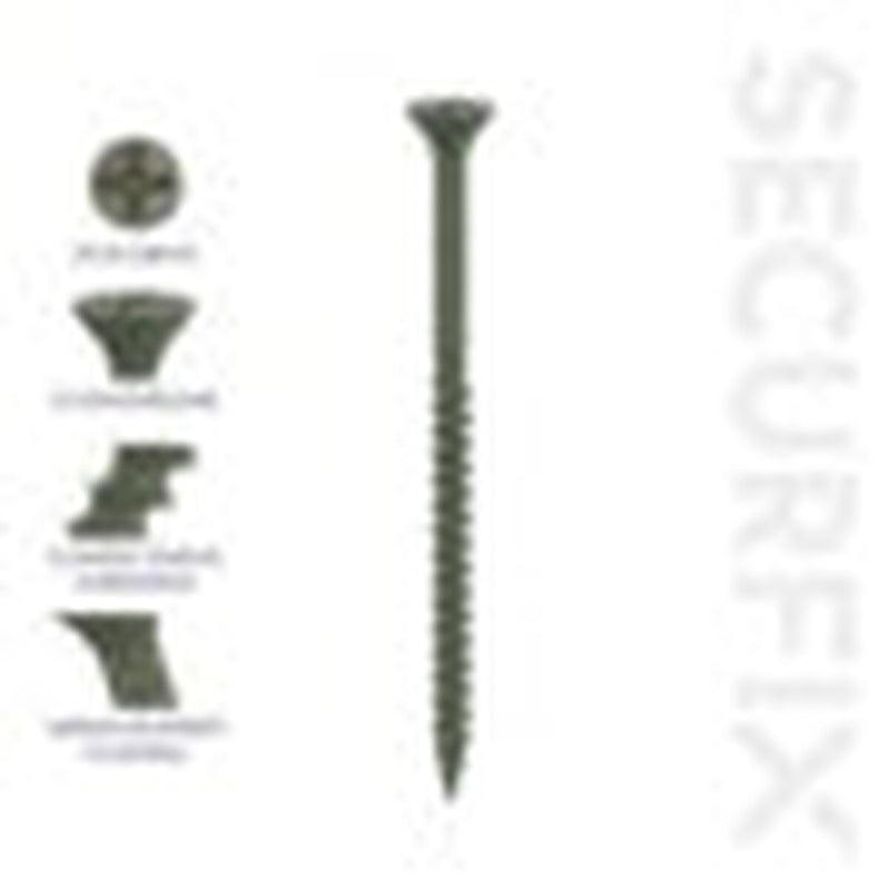 Securfix Green Decking Screws 9 x 2 1/3"- 4.5 x 60mm | Pack of 1000