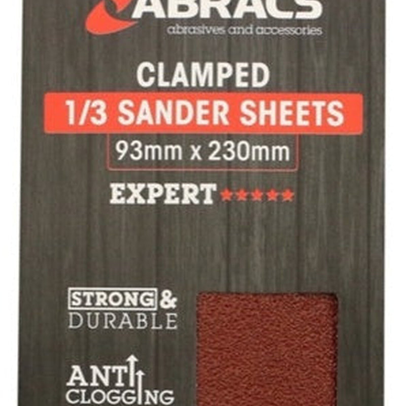 Abracs Orbital Clamped Sander Sheets 93 x 230mm 40g