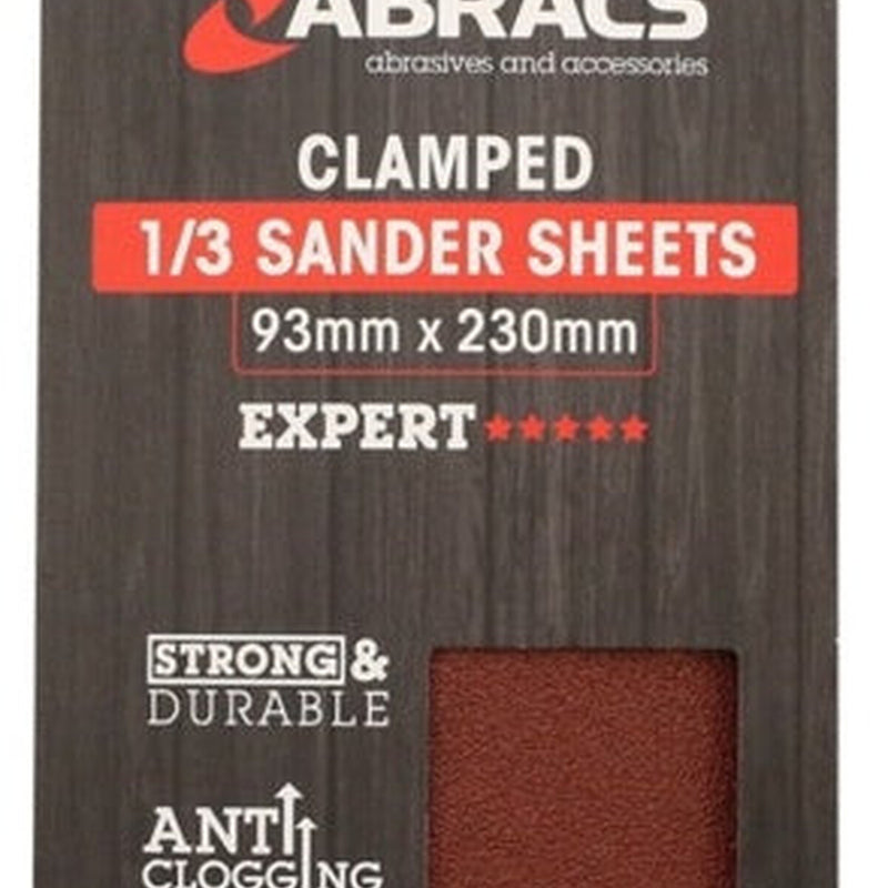 Abracs Orbital Clamped Sander Sheets 93 x 230mm 80g