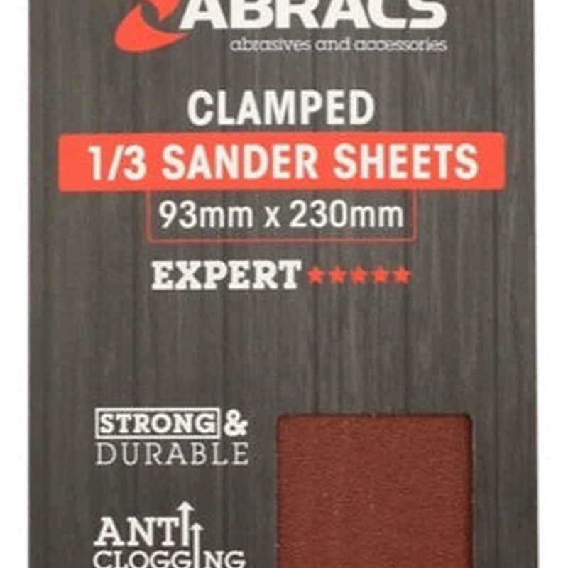 Abracs Orbital Clamped Sander Sheets 93 x 230mm 120g