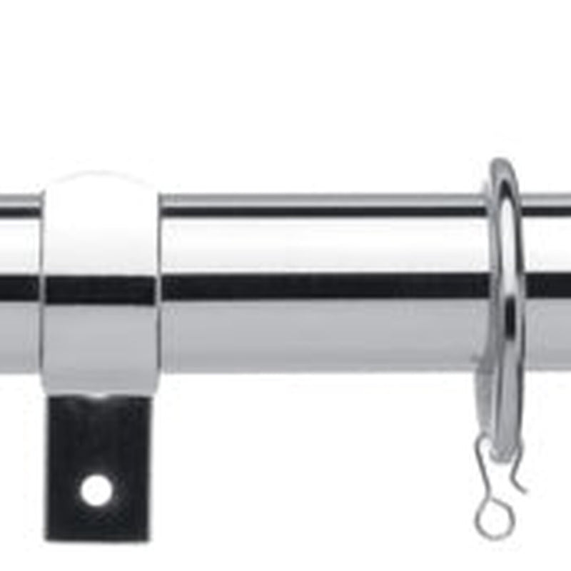 Universal Telescopic Curtain Pole Chrome