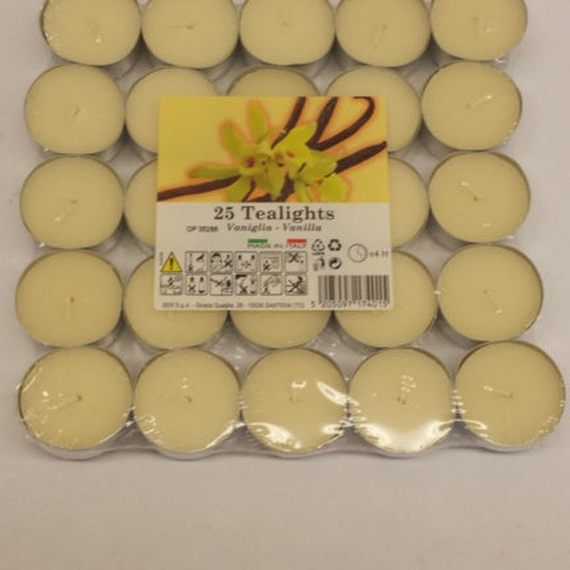 Price's Candles Tealights Pack 25 Vanilla