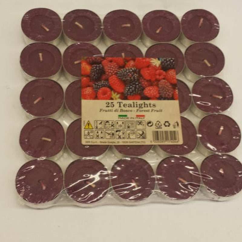 Price's Candles Tealights Pack 25 Mixed Berries