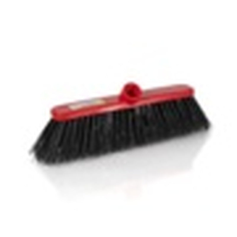 Abbey Homewares Stiff Deluxe Broom Red