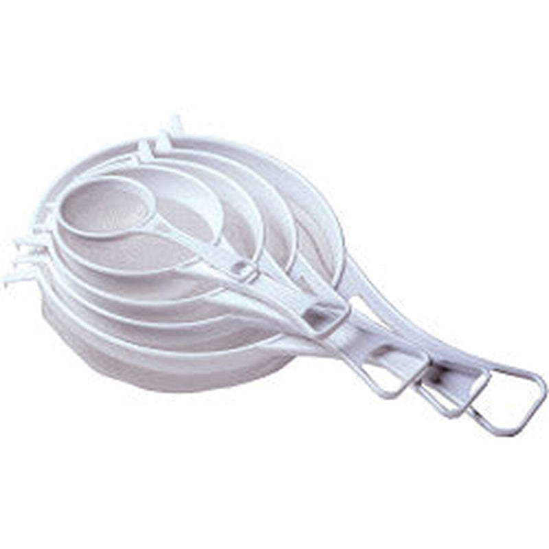 Chef Aid Strainer White Plastic Strainer, Nylon Mesh 15cm