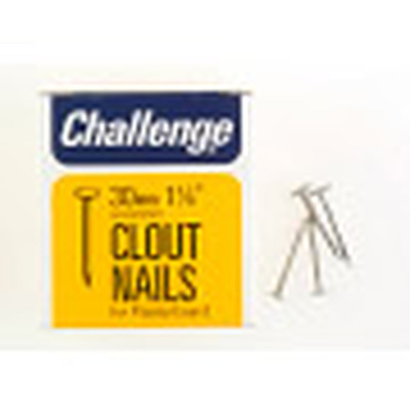 Challenge Clout - Plasterboard Nails - Galvanised (Box Pack) 30mm