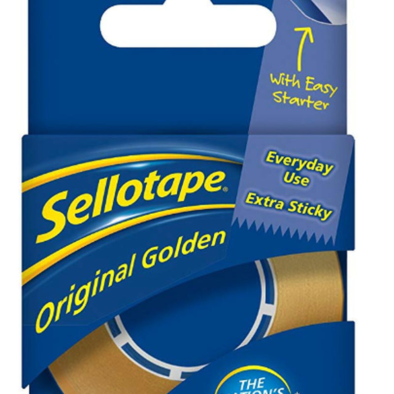Sellotape Original Golden Tape 18mm x 25m
