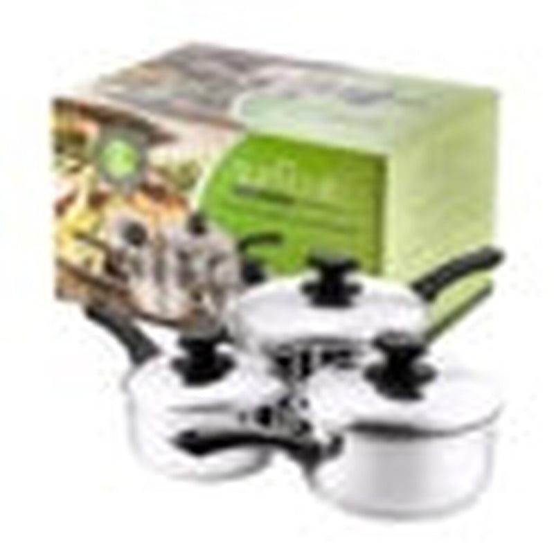 Pendeford Stainless Steel Collection Sauce Pan Set 3 Piece